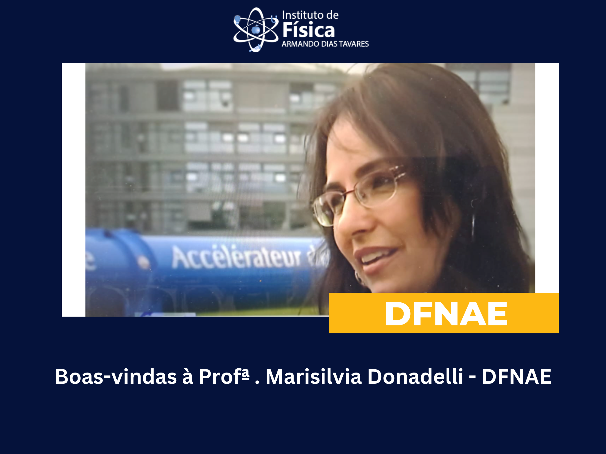 Boas-vindas à Profª. Marisilvia Donadelli – DFNAE